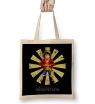 Monkey D Luffy Retro Japanese One Piece Bez Çanta Uzun Saplı