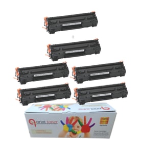 HP Çipli CF283A 83A 5 + 1 Ekonomik Paket Garantili Uyumlu Toner M126a 127fn 127fw 128fn Muadil Toner