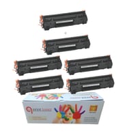 HP Çipli CF283A 83A 5 + 1 Ekonomik Paket Garantili Uyumlu Toner M126a 127fn 127fw 128fn Muadil Toner (Siyah)