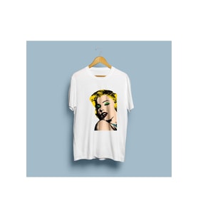 Oversize Marilyn Monroe Tablo Tasarım Unisex T-shirt