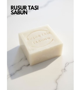 Ruşur Taşı Sabunu – Doğal Peeling Etkili Nemlendirici Beyazlatıcı ve Cilt Arındırıcı (110-120 gr)