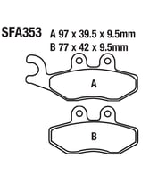 Ön Fren Disk Balatası Sfa353 Vespa Gts150 Primavera 125-150, Piaggio Fly Liberty