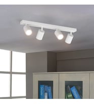 RİOLIGHT MODERN2 BEYAZ MUTFAK,SALON,GİYİNME ODASI,CAFELER İÇİN GÜN İŞİĞI METAL 4LÜ SPOT(AMPUL DAHİL)