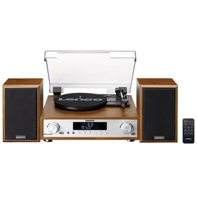 Lenco MC-160WD Ahşap Bluetooth Fm Radyo Özellikli Stereo Hoparlörlü Hifi Pikap