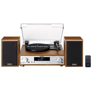 Lenco MC-160WD Ahşap Bluetooth Fm Radyo Özellikli Stereo Hoparlörlü Hifi Pikap