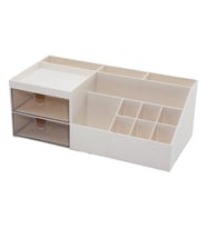 2 ÇEKMECELİ + 12 BÖLMELİ  PLASTİK MAKYAJ - TAKI ORGANİZER 12X24CM-- Y: 4-6-7-8-9CM GO-53-vice 01228