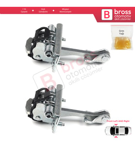 Peugeot Partner Citroen Berlingo Tepee 2008-2018 9181P2 İçin 2 EA Ön Sağ ve Sol Kapı Gergi Yayı
