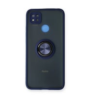 Xiaomi Redmi 9c Kılıf Montreal Yüzüklü Silikon Kapak - Lacivert