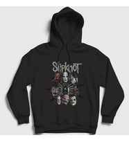 Presmono Unisex Siyah Band V2 Slipknot Kapüşonlu Sweatshirt 291402tt