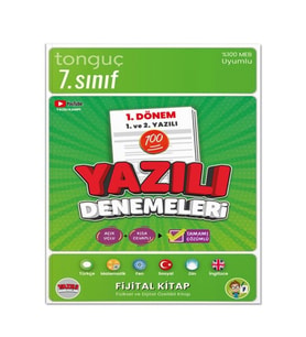 Tonguç Yayınları 7. Sınıf Yazılı Denemeleri 1. Dönem 1 Ve 2. Yazılı(25)