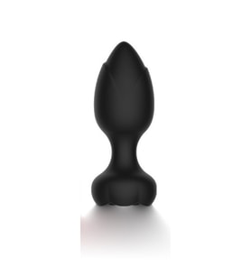 Telefon Kontrollü Full Covered Rubber Rose anl tıkac – Siyah