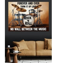 Sonsuza Dek Rock'N Roll Dekoratif Kanvas - Mdf Ahşap Tablo