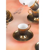 Acar Nova Gold 6 Kişilik Kahve Fincanı Takımı - 90 ml