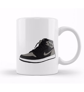 Air Jordan AJ1 Shadow Illustrated Sneaker Kupa Bardak Porselen