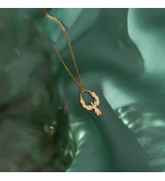 Kişiye Özel Tasarım Anka Kuşu Model Kolye 925K Gümüş (Gold)