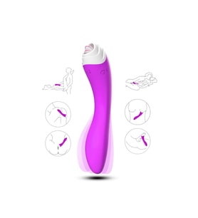 FAIRYLAND 9+9 Modlu Klitoris ve G-Spot Uyarıcı 2 in 1 Dil Vibratör - Mor