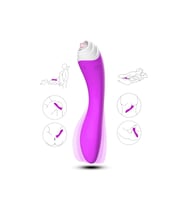 FAIRYLAND 9+9 Modlu Klitoris ve G-Spot Uyarıcı 2 in 1 Dil Vibratör - Mor