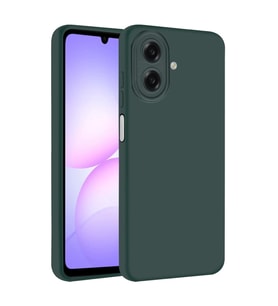 Newface Samsung Galaxy A07 4G Nano içi Kadife Silikon - K.Yeşil