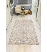 Parlak Kadife Kumaş VINTAGE Dijital Baskı Dot Kaymaz Tabanlı Halı H1066