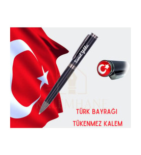 Türk Bayrağı Temalı Kişiye Özel İsimli Tükenmez Kalem