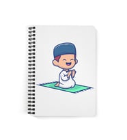 Namaz Kılan Çocuk Ahşap Kapaklı MDF Defter DFT730