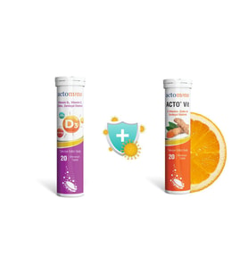ACTO® VIT C Vitamini 20 Efervesan Tablet + Vitamin D3 20 Efervesan Tablet