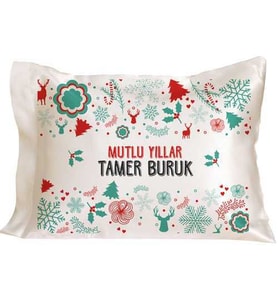 Kişiye Özel Hediyelik İsme Özel Yılbaşı Yastık