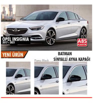 Opel İnsignia B 2017-2021 Batman Yarasa Ayna Kapağı Piano Black ABS Plastik