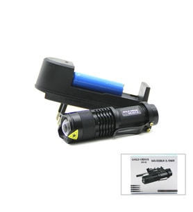 2IN1 KÜÇÜK ZOOMLU EL FENERİ COB LED METAL KASA 9CM (5690)