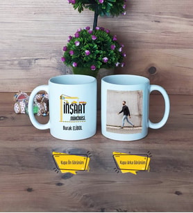 İnşaat Mühendisi Kupa Bardak Beyaz Fotoğraflı Mühendisler Günü Hediyesi