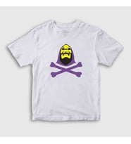 Presmono Unisex Çocuk Beyaz Skeletor İskeletor He Man T-Shirt 434027tt (Beyaz)