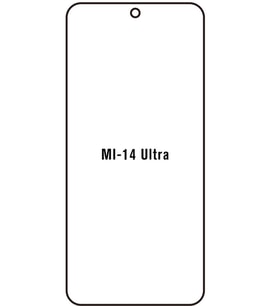 Mi 14 Ultra Uyumlu Ön+Arka Body Şeffaf Ultra koruyucu Nano Jelatin
