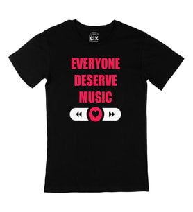 Everyone Deserve Good Music Siyah Tişört