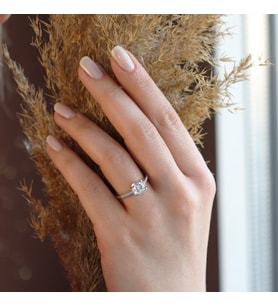 Elegance U Montür Sky Diamond Tek Taş Yüzük