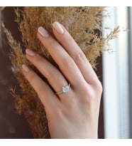 Elegance U Montür Sky Diamond Tek Taş Yüzük
