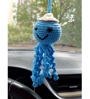 Mony Tasarım  Amigurumi Sevimli Ahtapot El Emeği Araba Süsü Dikiz Aynası