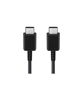 Samsung Galaxy (S, Note, Z ve bazı A serileri), Google Pixel, Xiaomi, OnePlus, Oppo ve Huawei uyumlu Type C to Type C Hızlı Şarj Kablosu 60W (Düz Siyah)
