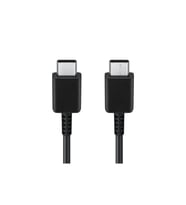 Samsung Galaxy (S, Note, Z ve bazı A serileri), Google Pixel, Xiaomi, OnePlus, Oppo ve Huawei uyumlu Type C to Type C Hızlı Şarj Kablosu 60W (Düz Siyah)