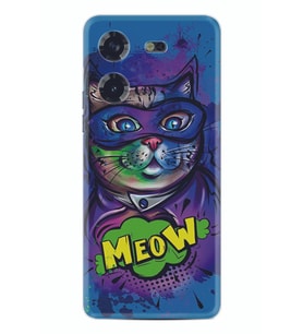 Pova 5 Kılıf Silikon Desen Özel Seri Super Meow 1715
