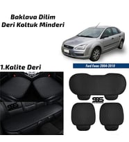Ford Focus 2 2004-2010 Sedan Siyah Deri Oto Koltuk Minderi