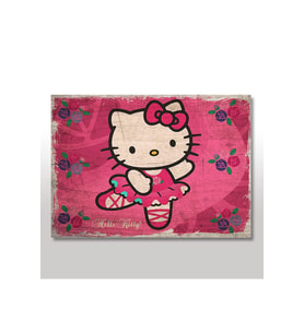 35cmX50cm Ahşap Tablo Hello Kitty Afiş Görseli