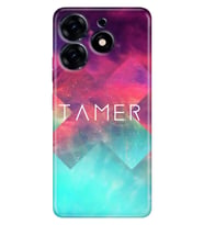 Tecno Spark 6 7 7T 8 8C 9T 10 10C 20C 30C 40 Pro Go Kılıf İsim Yazılı Kişiye Özel - Model-14 (Çok Renkli)