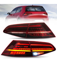 vw golf 7-7.5 uyumlu kırmızı kayar sinyalli ledli stop lambası