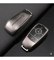 Mercedes E Seri 2017-2020 Uyumlu Smart 3 Buton Silikon Oto Anahtar Kumanda Kabı Kılıf Gri
