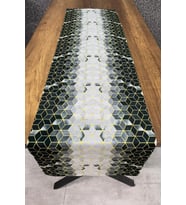 Geometrik Desenli Runner 40x140 Cm