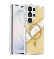 Onegif Galaxy S26 Ultra Lotus Simli Magsafe Kapak - Gümüş