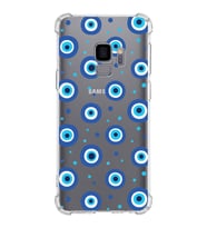 PrintiFy Samsung Galaxy S9 Uyumlu Nazar Boncuğu 1 Baskılı Şeffaf Köşe Korumalı Antişok Kılıf