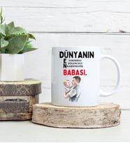 BABALAR GÜNÜNE ÖZEL BABA MESAJLI KUPA BARDAK