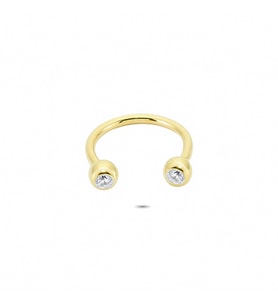 Glorria Altın Taşlı Yarım Halka Piercing