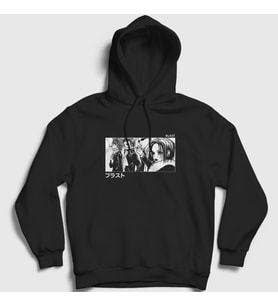 Presmono Unisex Siyah Band Nana Osaki Kapüşonlu Sweatshirt 313923tt